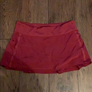 lululemon tennis skirt maroon